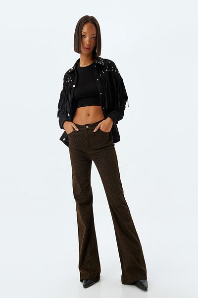 Koton Leopard Print Women's Trousers 5Wal40047Mw