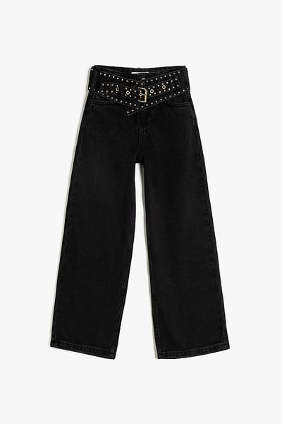 Koton Kids Blugi negri pentru fete 5WKG40068AD