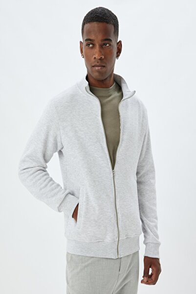 Koton Gray Men's Sweatshirt 5Wam70106Mk