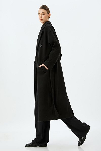 Koton Palton negru de damă 5WAK00034EW