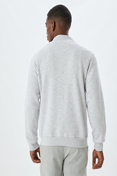 Koton Gray Men's Sweatshirt 5Wam70106Mk