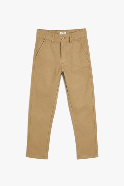 Koton Kids Kamelhaar-Jeans für Jungen 5WKB40004TW
