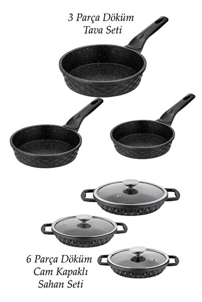 Taç Vivalet 9 Parça Tava Sahan Seti