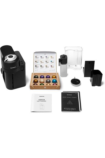 Nespresso Vertuo Lattissima coffee machine by Nespresso, Matte Black - UAE Version