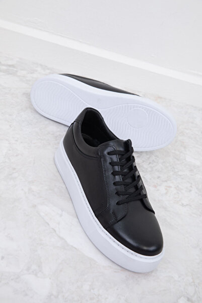 SOHO Černé pánské tenisky z pravé kůže 20104