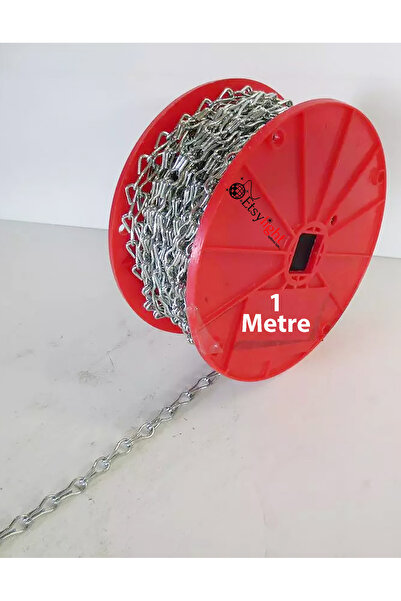 Etsylight Florasan Zinciri, Çiçeklik Zinciri, Rezervuar Zinciri, Avize Zinciri, 1 metre - Nikel Renk