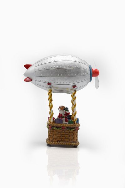 Waldern Premium Collection Decorative Led Lighted Airship Balloon Christmas Ornament