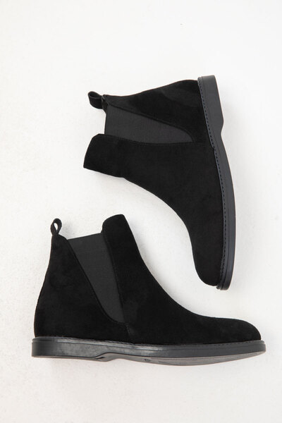 SOHO Model 20094 semišové černé dámské boty a botičky