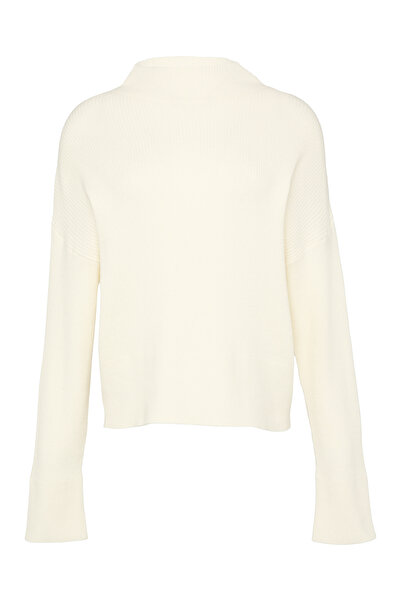 QS by s.Oliver Túlméretes, egyenes vágású, bordás kötött pulóver