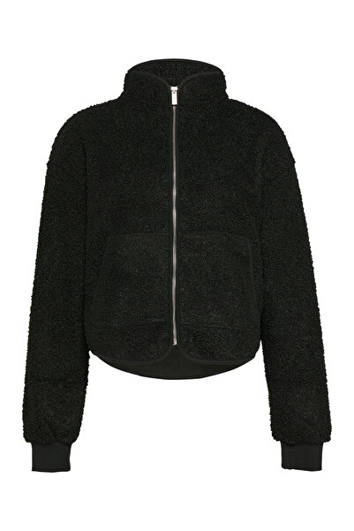 QS by s.Oliver Měkká plyšová mikina se zipem s výstřihem na zip – ležérní a hřejivá uvnitř