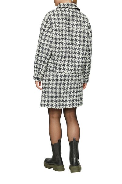 s.Oliver Bouclé-Jacke – Hemdkragen, geformtes Design