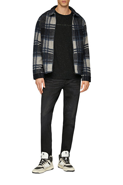 s.Oliver Logo-Printed Casual Crew-Neck Jersey