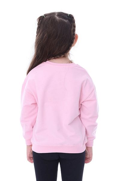 ZUZUNGA Pink Brushed Soft Cotton Sweatshirt - Basic Solid Color