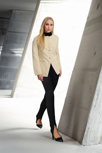 Trendyol Collection Bike Round Collar Stone Blazer Jacke - TWOAW25BC00009