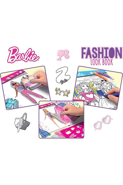 Lisciani Barbie Sketch Fashion Look Book - 8 Pcs Look Design