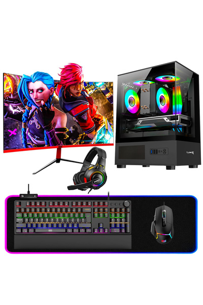 DRAGOS DRx6864 Ryzen 5 5500 16GB 512GB NVMe RTX3050 23.6 165Hz Curved Oyuncu ...