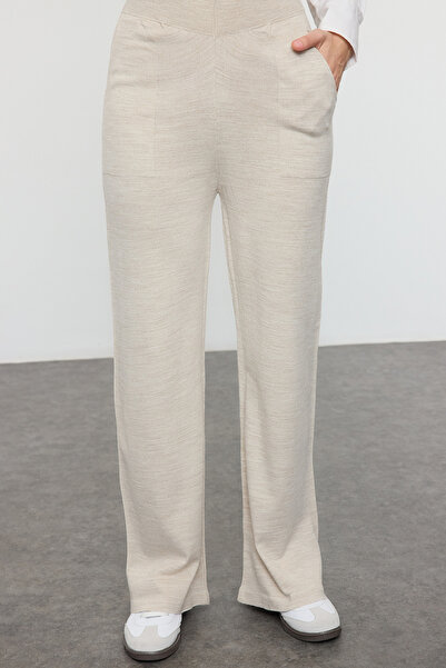 Trendyol Modest Knitwear Stone Vest and Trousers Set - Tctaw25Us00032