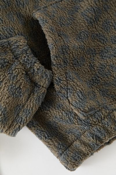 Trendyol Collection Šedá unisex oversex mikina s kapucí se vzorem Sherpa - Tmnaw25Sw00147