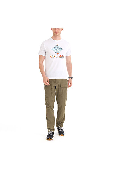 Columbia Складена гіперприродна чоловіча біла футболка для активного відпочинку CS0242-100