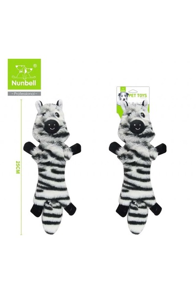 Pet Pretty لعبة نونبيل للكلاب. حمار وحشي من القطيفة