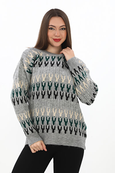 dignus Pulover supradimensionat din tricot moale cu detaliu tricotat