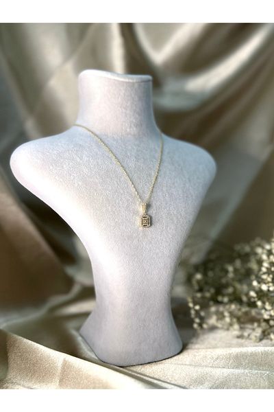 Store 316L Baguette Gold Color Steel Necklace