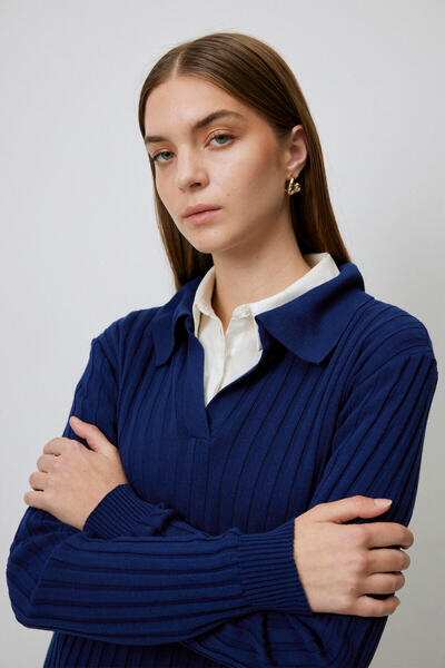 Touché Privé POLO YAKA TRİKO ELBİSE