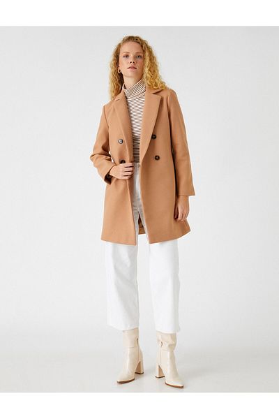 Koton Double Breasted Midi Length Coat