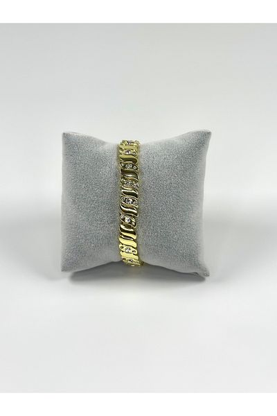 Store 316L Steel Stone Gold Tarnish Bracelet