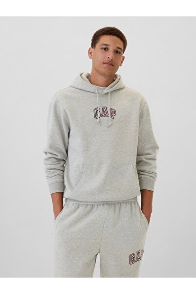 GAP Erkek Gri Gap Logo Sweatshirt