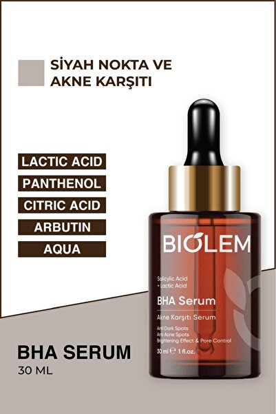 Biolem Bha & Salisilik Acıd, & Siyah Nokta Karşıtı ,cilt Tonu Eşitlemeye Yard...