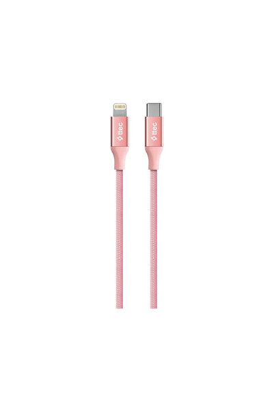 Ttec AlumiCable USB-C - Lightning Hızlı Şarj Kablosu 150cm 2DK41RA ,Roze Altın