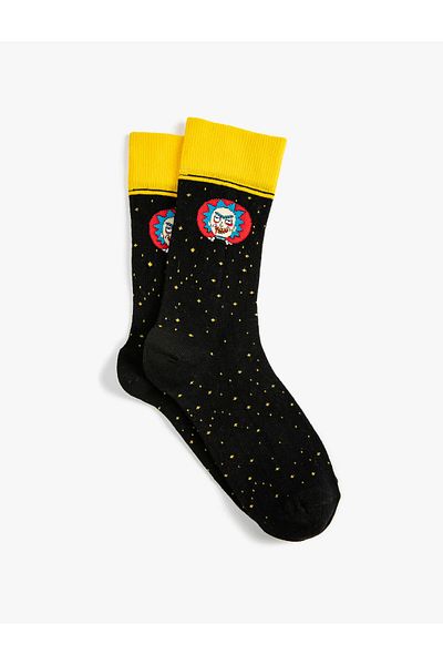 Koton Rick and Morty Socks Licensed Embroidered