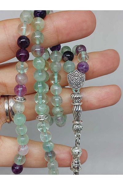 Yasamtohumu Fluorite Stone 99 Prayer Beads 6mm (1267)