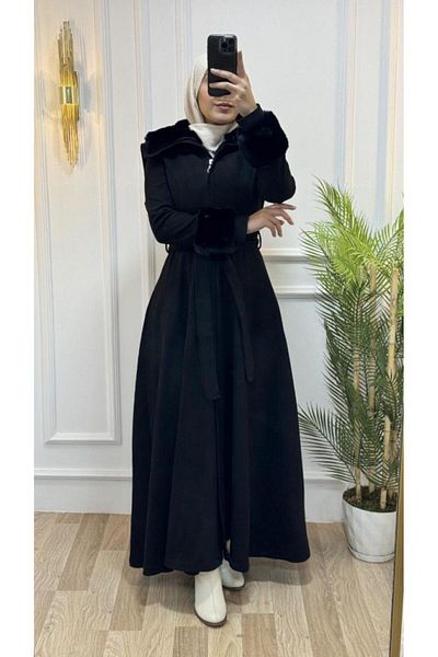Tebrikler tekstil New Season Women's Winter Long Trench Coat Fashionable and Comfortable Suitable for Daily Wear Model M1603
