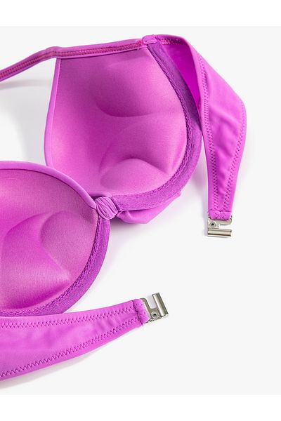 Koton Push Up Bikini Top Padded Underwire Halter Neck