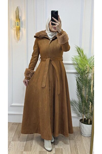 Tebrikler tekstil New Season Women's Winter Long Trench Coat Fashionable and Comfortable Suitable for Daily Wear Model M1603