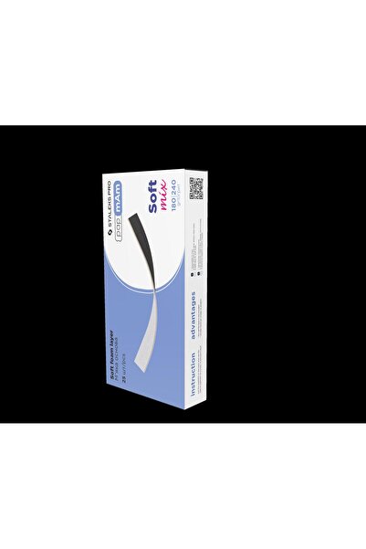 STALEKS Manikür Törpüsü Pap-mam Yumuşak Çift Taraflı Yedek Zımpara 180-240 Gr...