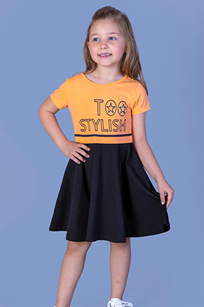 Toontoy Πολύ κομψό εμπριμέ φόρεμα για κορίτσια