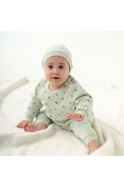 BEREKET BABY 0-6 Months Baby Romper and Hat Set - Bereket Baby