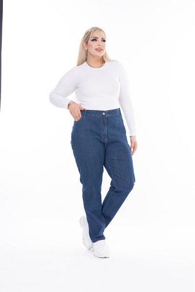 EYLÜLXXL Women's Large Size Battal Jeans Pants