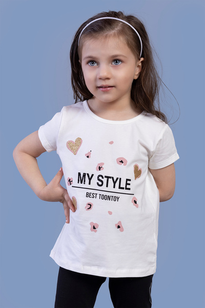 Toontoy Κοριτσίστικο μπλουζάκι Heart με τύπωμα