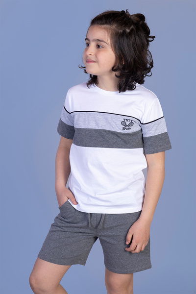 Toontoy Boy's Garni Detailed Embroidered Set