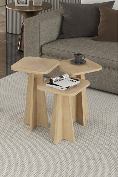 DESENGO Kare Safir Mantar Zigon Sehpa