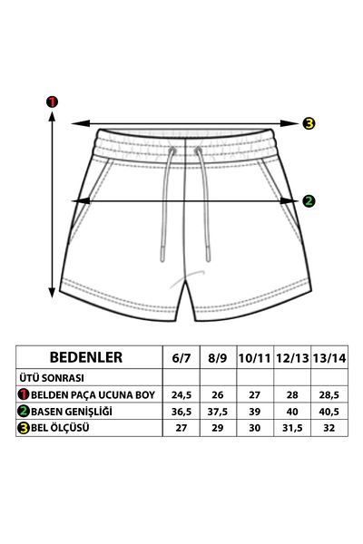 Toontoy Summer Embroidered Girl's Shorts