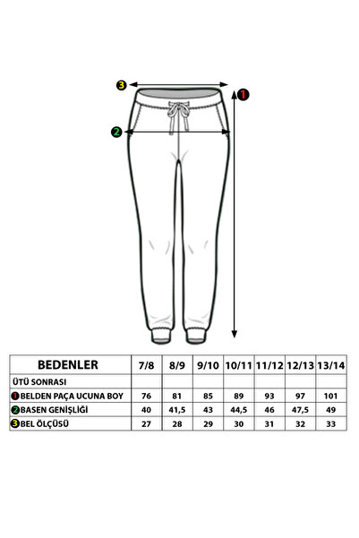 Toontoy Girl's Pocketed Sweatpants - Side Side Pocket