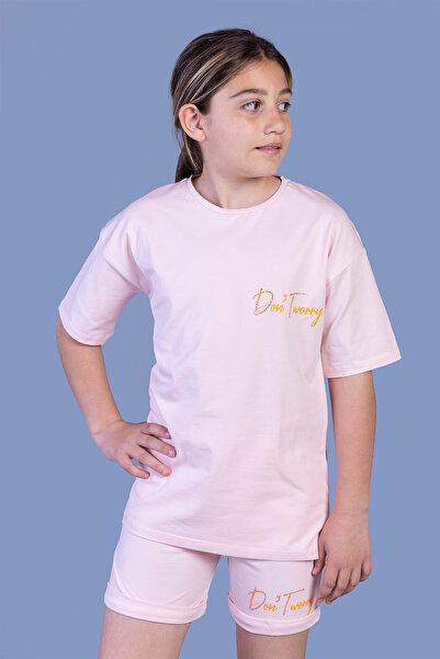 Toontoy Set pantaloni scurți brodați cu cu imprimeu pietre pentru fetiță