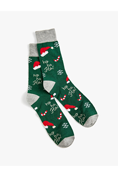 Koton New Year's Patterned Socket Socks