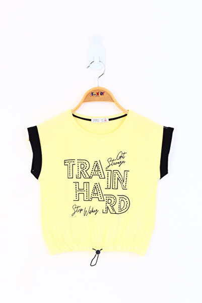 Toontoy Κοριτσίστικο μπλουζάκι με κέντημα με πέτρες με τύπωμα