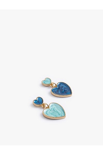Koton Heart Dangle Earrings